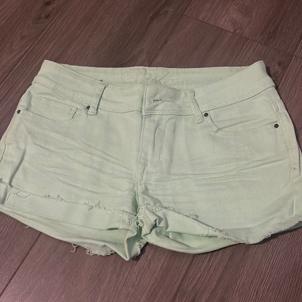 Delia’s lime green shorts